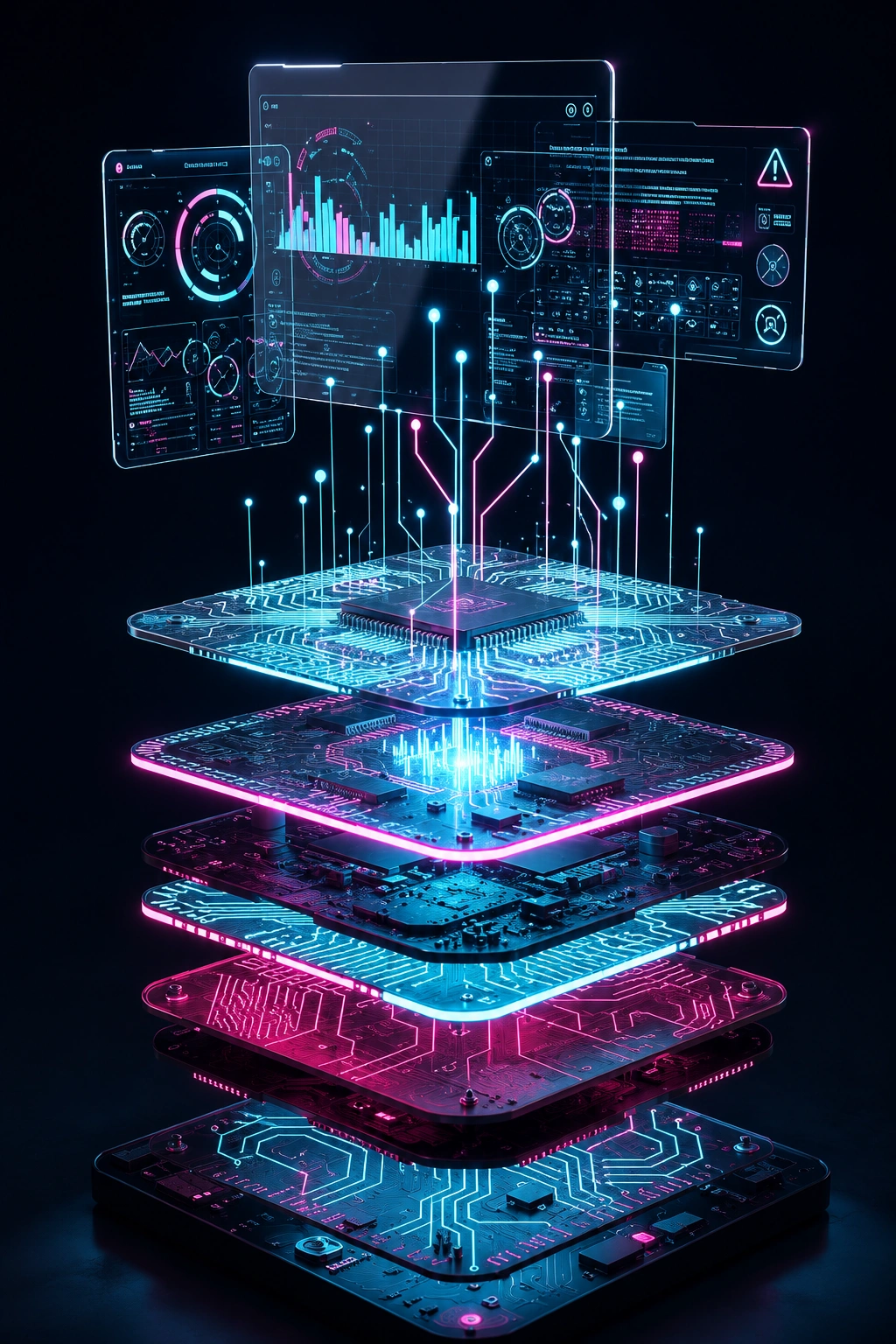 Technology Stack Stacked Layers
