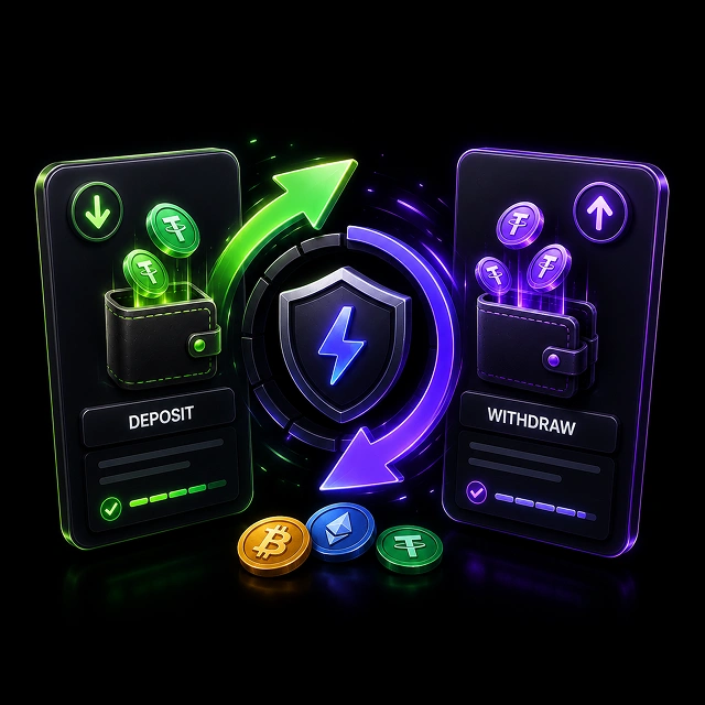 Instant Deposit and Withdrawal Options